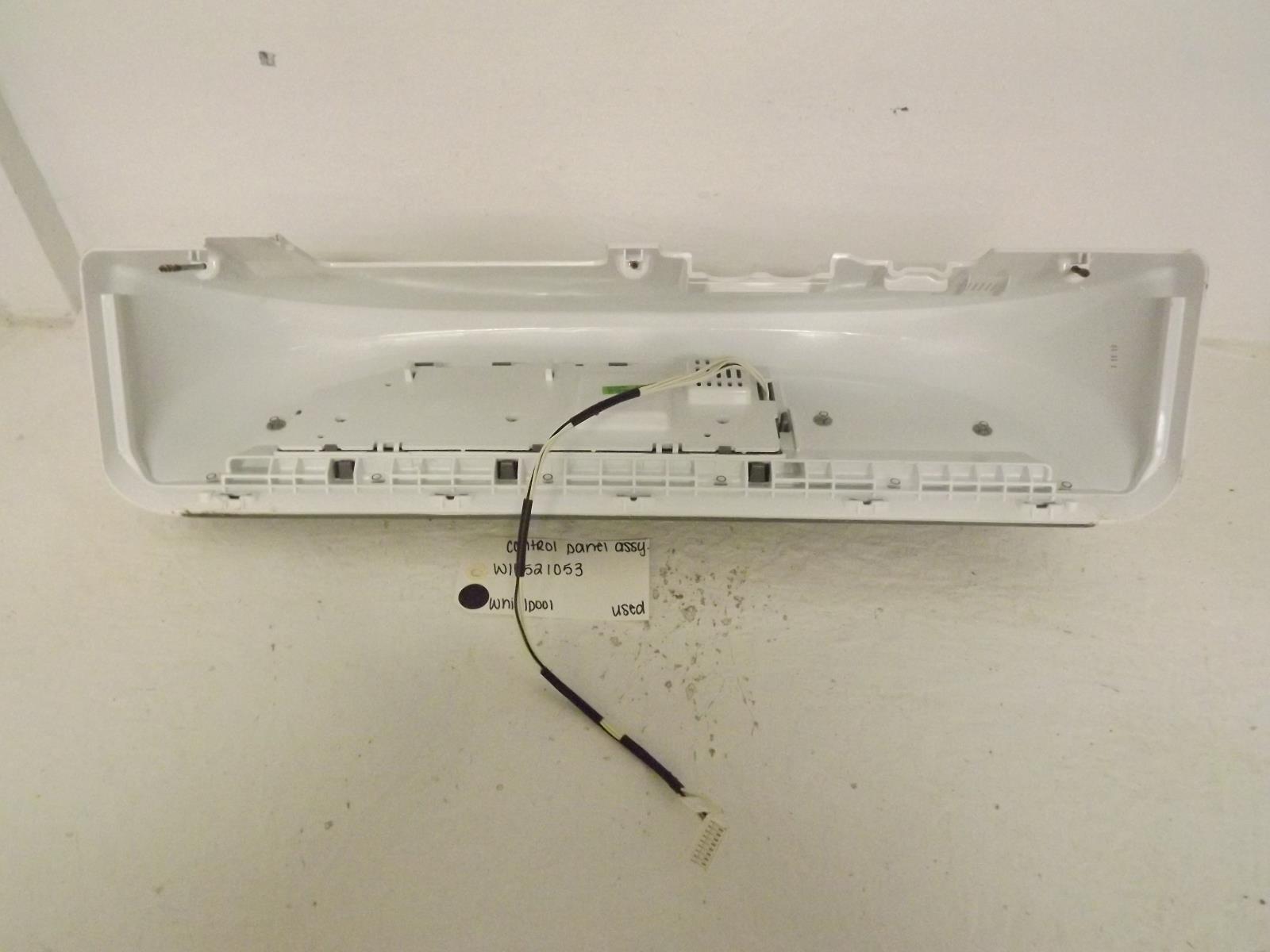 Whirlpool Washer W10521053 Control Panel Assembly Used Whirlpool Washer W10521053 Control Panel Assembly Used